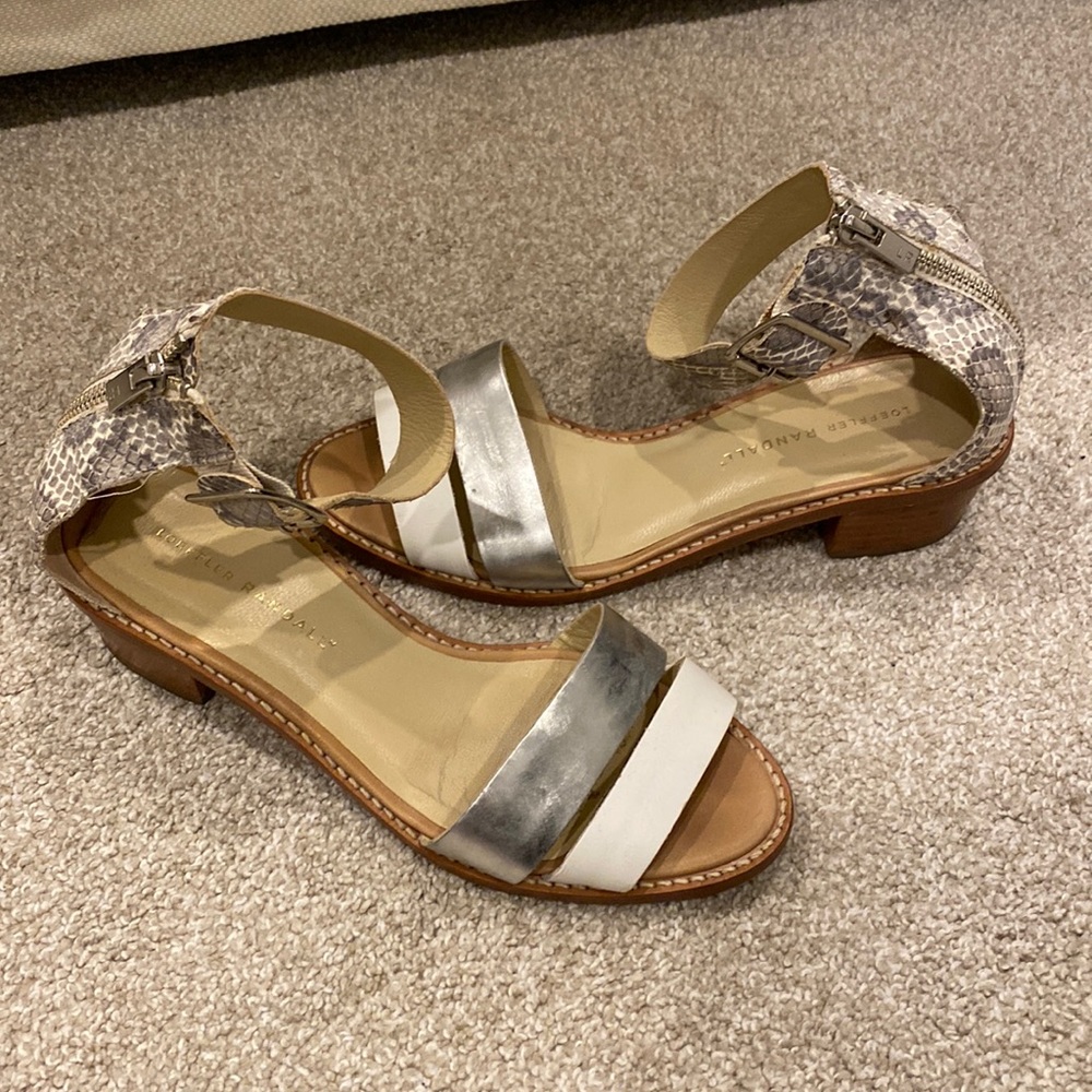 Leoffler randall block heel sandal size 7
